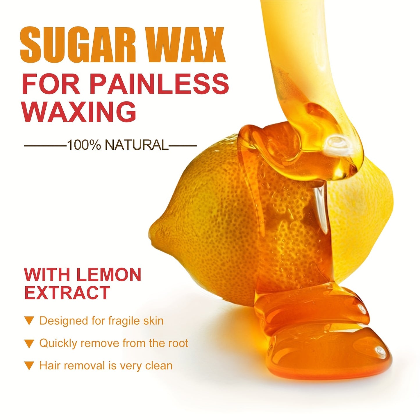 Shave & Hair Removal
Natural Lemon Honey Hair Removal Wax, Used To Remove Hair From Areas Such As Mustaches And Underarm Bikini, Gentle Formula, Suitable For All Skin Types