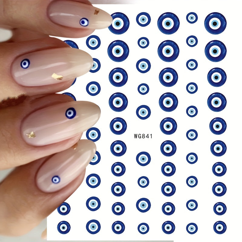 Nails
3D Evil Eye Nail Art Stickers - Self-Adhesive Witch Nail Decals for Manicure Designs - Perfect Gift for Women and Girls