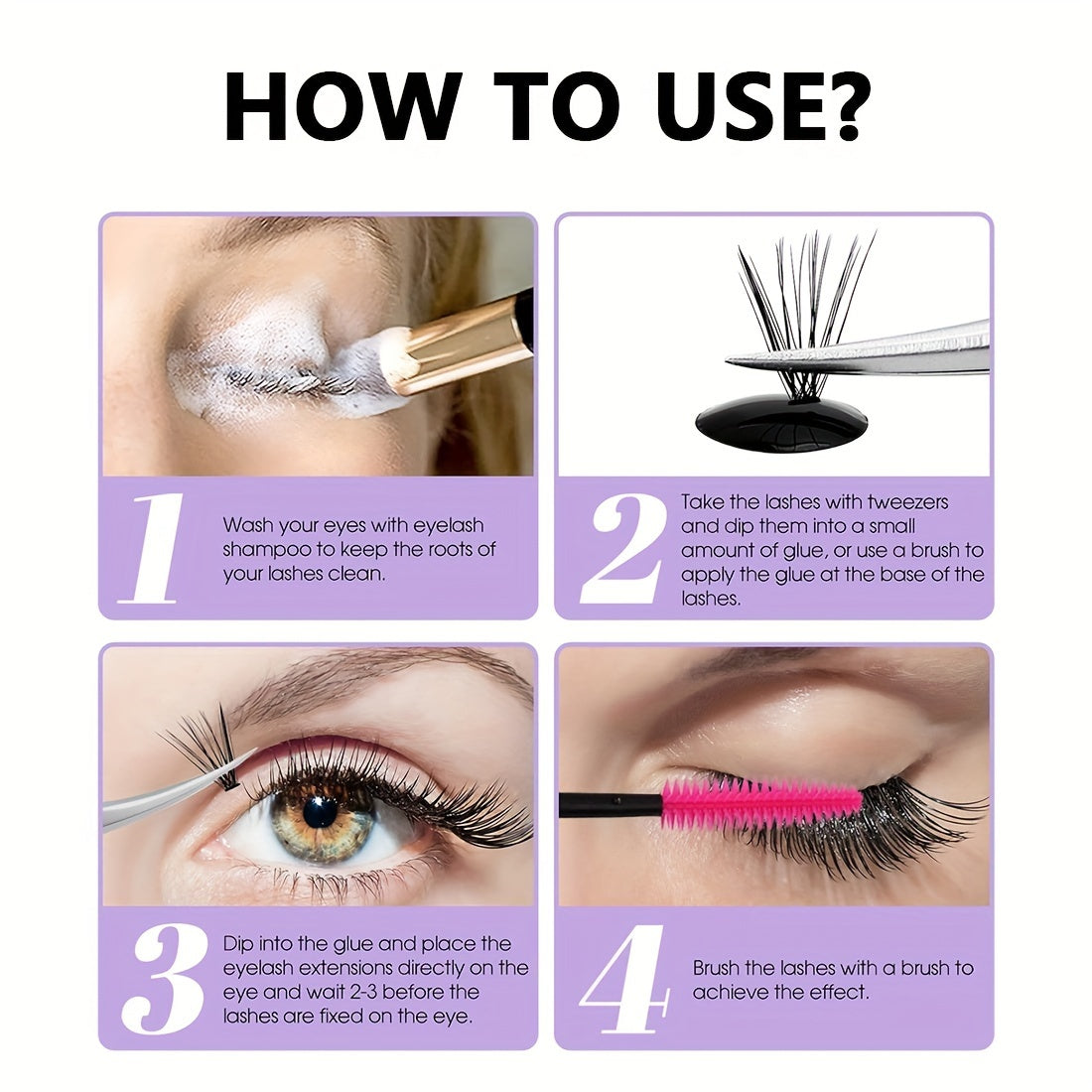 False Eyelashes
Dueloit Quick-Dry Lash Glue For Diy Eyelash Extensions - Waterproof, Long-Lasting Cluster Adhesive, Alcohol-Free Eyelash Glue Self Adhesive Eyelashes