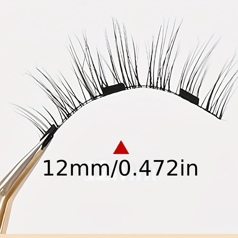 False Eyelashes
Magnetic Eyelashes with Applicator - Natural Looking, Easy to Wear & Remove, No Glue Required, Single Pair, Waterproof & Sweatproof, Comfortable All-Day Wear