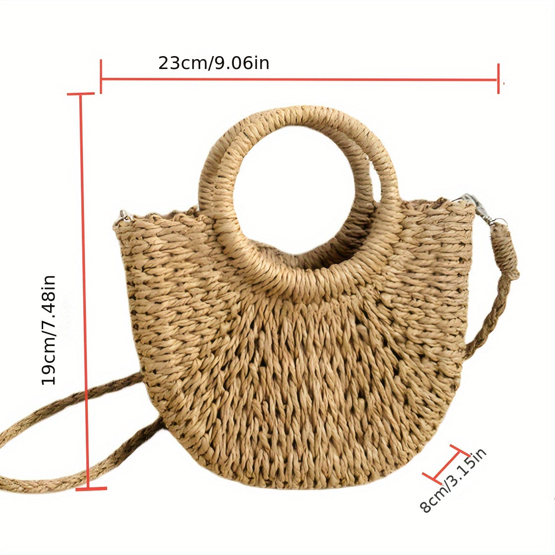 Makeup bags & Storage
Chic Unisex Woven Straw Beach Bag - Versatile Crossbody & Handheld Design, Eco-Friendly Basket For Vacation Essentials Beach Bag Accessories Beach Bags For Women