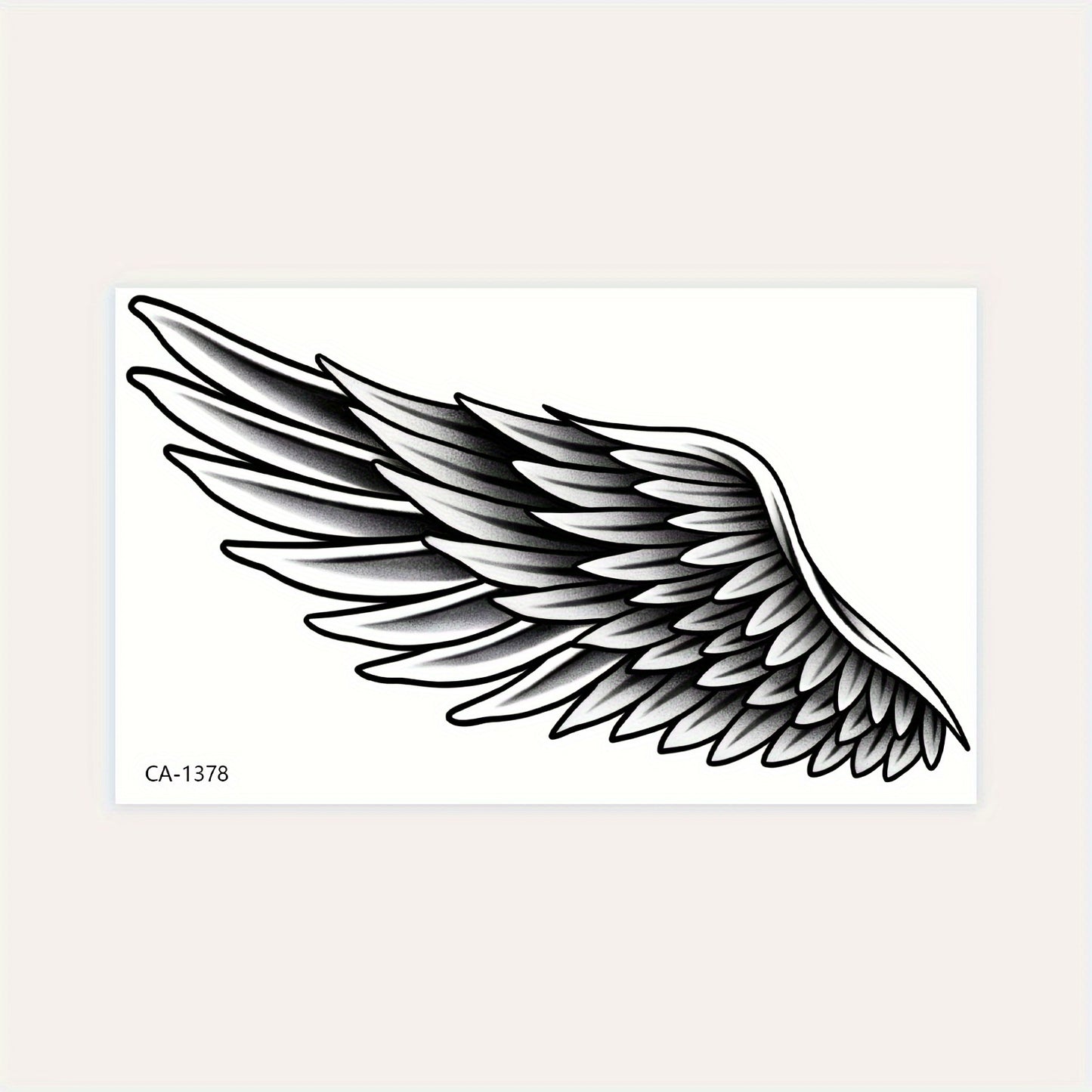 Temporary Tattoos
Black Feather Temporary Tattoo Sticker, Waterproof, Sweatproof, Long-Lasting 1-3 Days, Easy to Apply, Easy to Remove, No Residue, Multiple Sizes Available