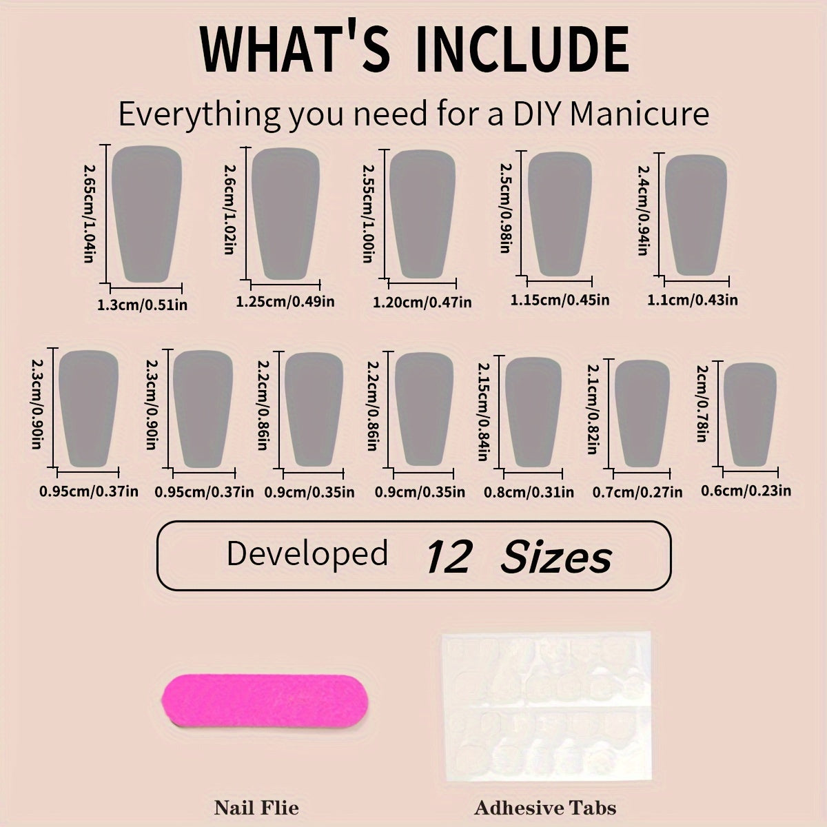 Nails
24pcs French Tips Press On Nails Medium Nude Coffin Fake Nails Glossy Stick On Nails Full Cover Glue On Nails False Nails With Designs Acrylic Nails For Women