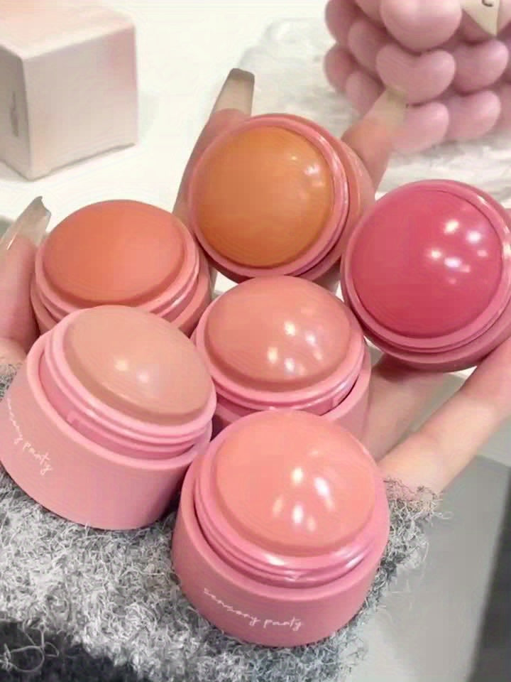 Makeup 6 Color Blush Ball Peach Pinkish Blush Monochrome Matte Mist Instant Makeup For Any Crowd To Enhance The Complexion And Make The Skin Look Flawless