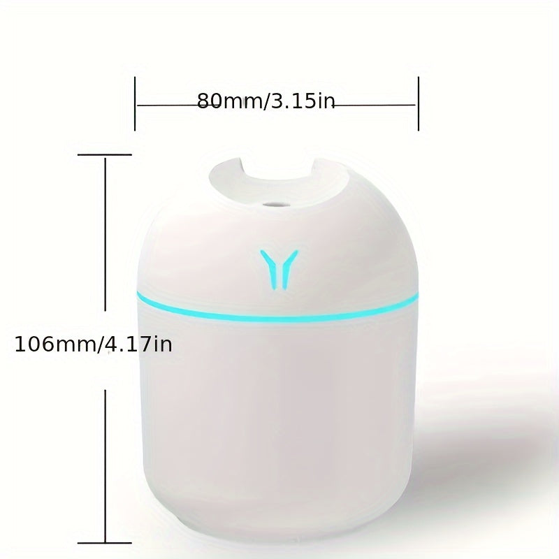 Beauty Tools
1pc Portable Colorful Mist Volume Humidifier, Cute Cool Mist Humidifier With LED Light, For Home Office Desktop Bedroom, Holiday Gift