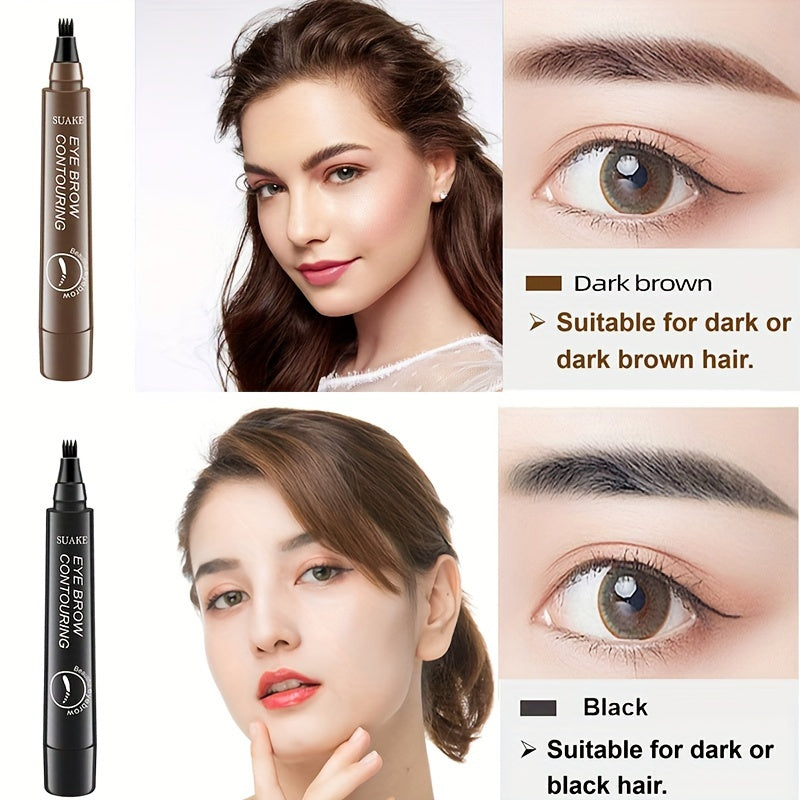 Makeup Eyebrow Tattoo Pen, Waterproof Long Lasting Microblading Eyebrow Pencil With A Micro-Fork Tip Applicator, Creates Natural Eyebrow Makeup, Draw Clear Eyebrows, Gifts For Women