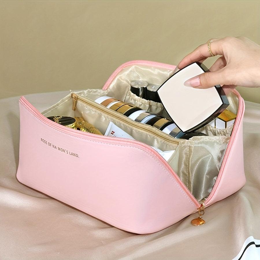 Makeup bags & Storage
Waterproof Large Capacity Makeup Organizer - Pu Leather, Odorless Cosmetic Bag For Travel & Storage Large Makeup Bag Large Cosmetic Bag