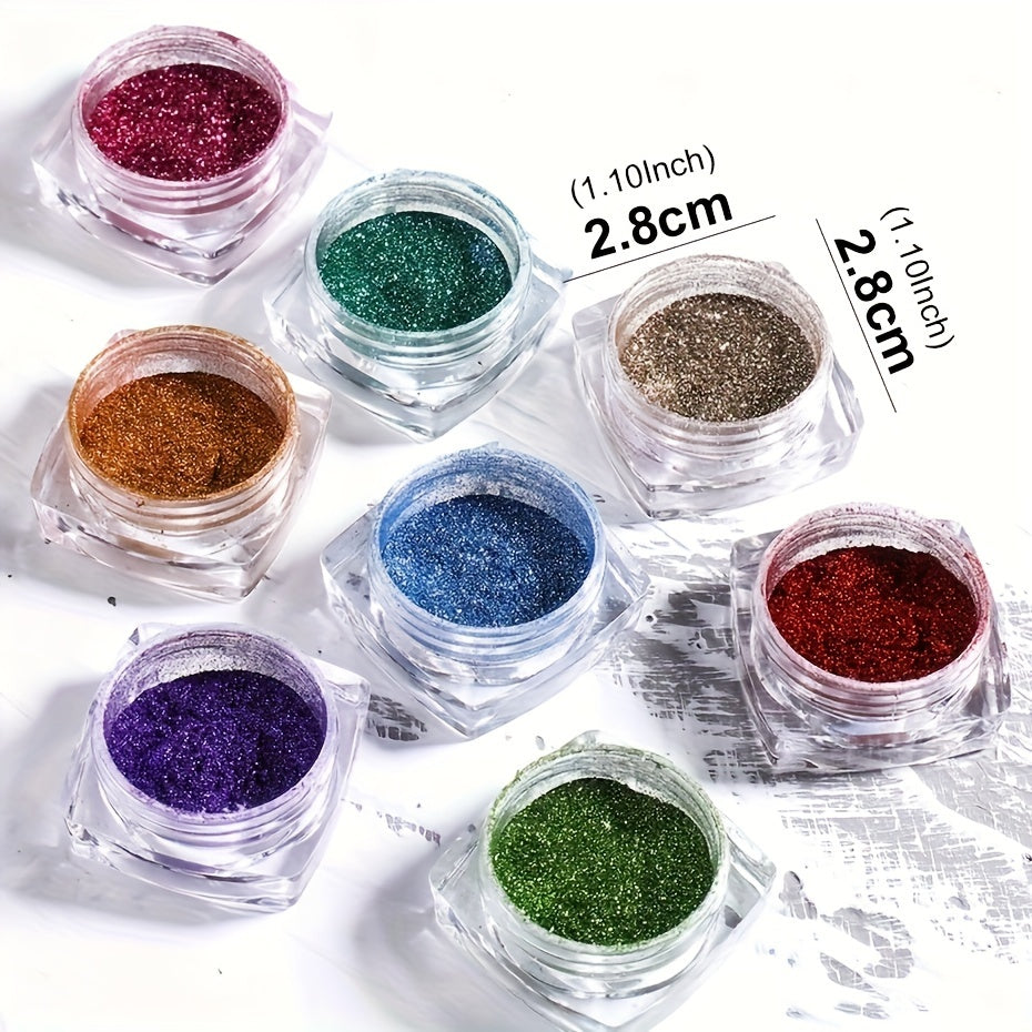 Nails
23pcs Metallic Chrome Nail Powder Set Y2K Magic Mirror Decor Rubbing Glitter Pigment Flakes Manicure Accessories