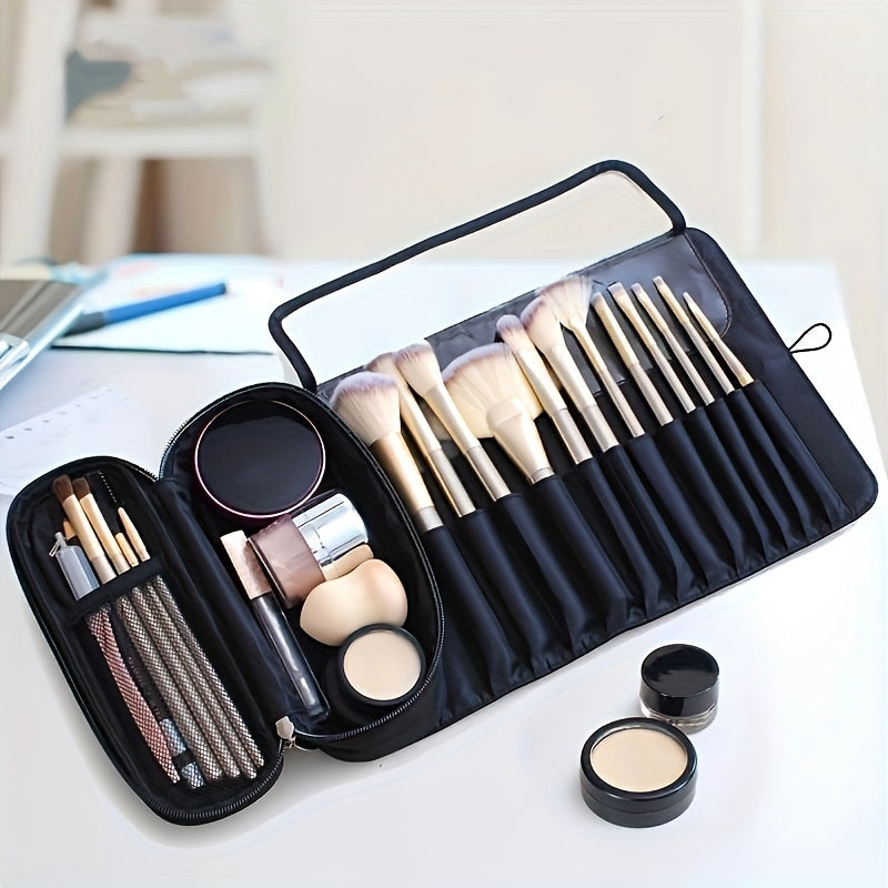 Makeup bags & Storage
Portable Makeup Brush Bag - Organize Your Cosmetics and Travel in Style (Black)