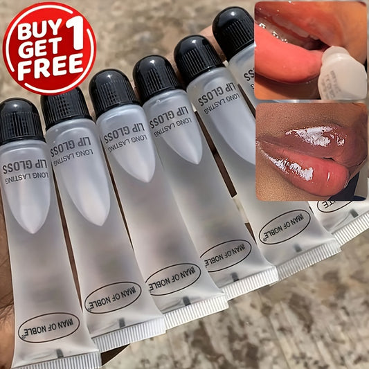 Makeup [Buy 1 Get 1 Free] Clear Lip Gloss, Hydrating Lip Oil, Gloss Base Lip Primer, Lightens Lip Lines For A Glossy Look, Lip Gel Lip Care Cosmetics, 18mL