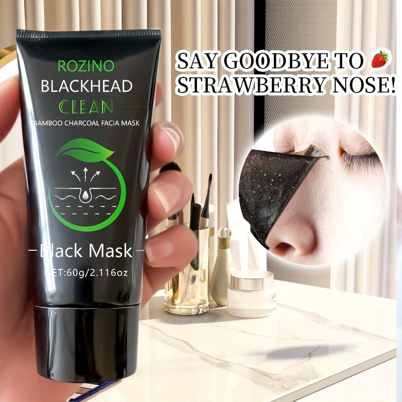 Facial care
ROZINIAO 1pc Blackhead Remover Facial Mask, 60g/2.11oz, Bamboo Charcoal Deep Cleansing, Pore Tightening, Hydrating Care, Gentle Natural Formula With Citronella & Peppermint Oil