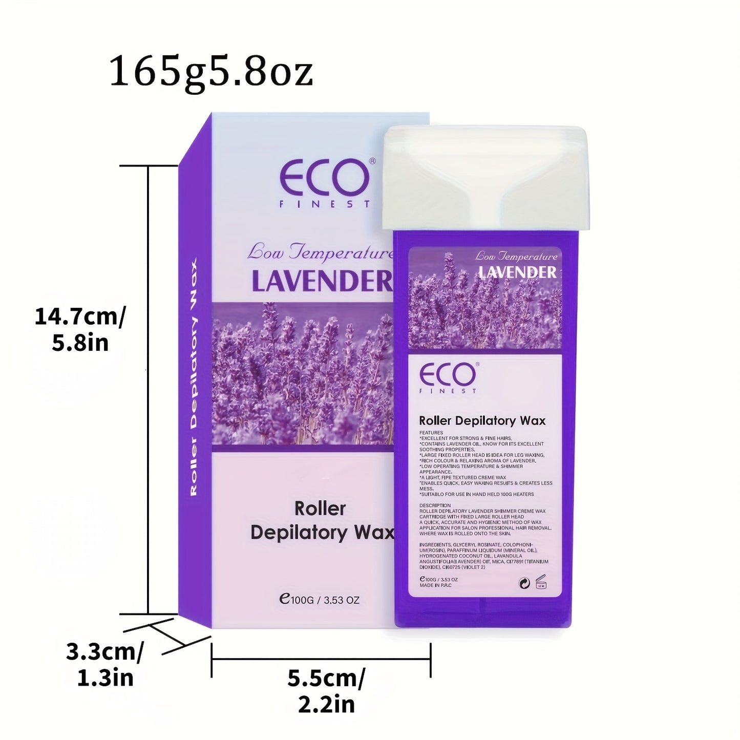 Shave & Hair Removal
100g Lavender Roller Depilatory Wax Cartridge, Home Use, Natural Ingredients Wax Refills, Easy To Use Soft Wax Roller For Hair Removal, Suitable For Sensitive Skin, Ideal For Body, Arms, Legs