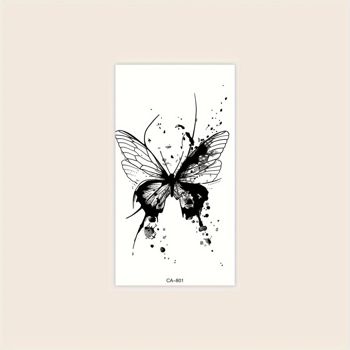 Temporary Tattoos
Waterproof & Sweat-Resistant Temporary Butterfly Tattoo Sticker - Unisex, Fits Arms, Collarbones, Back | Lasts 1-3 Days Tattoos Temporary Waterproof Long Lasting Tattoos Temporary Waterproof