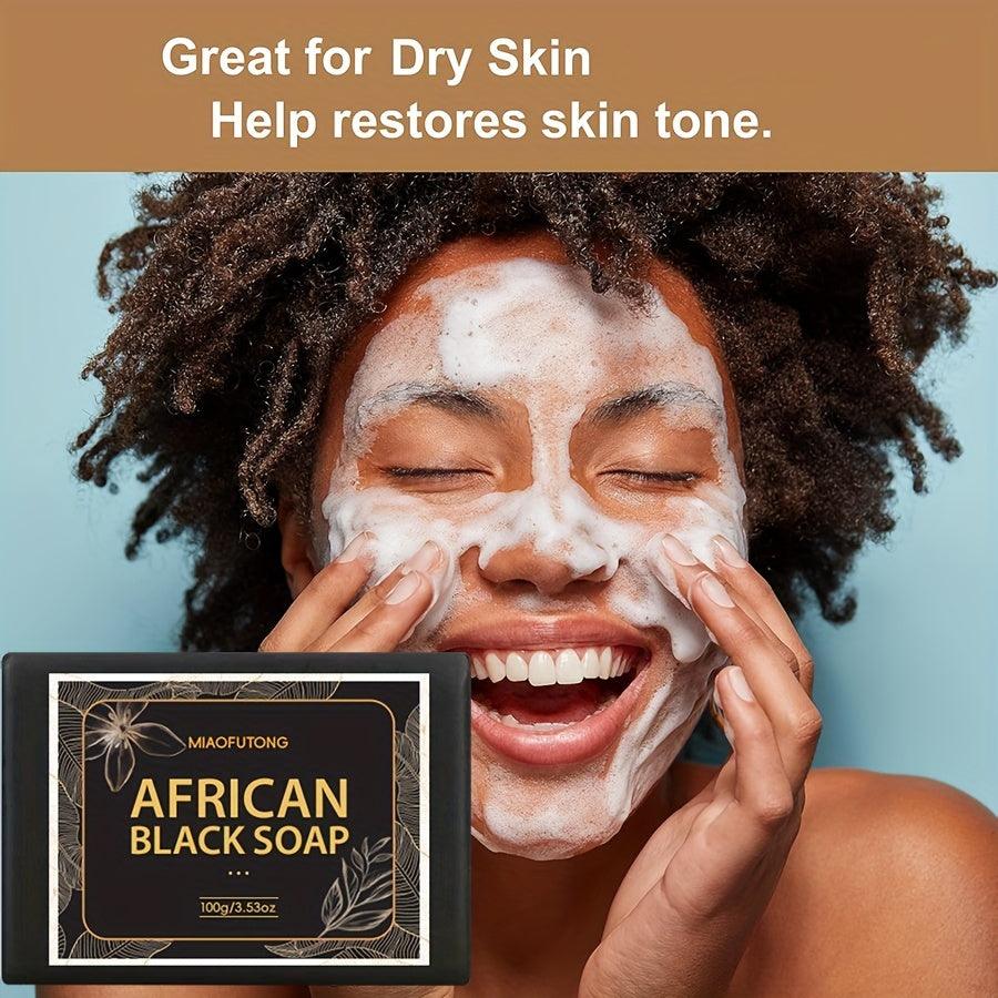 Personal Care
African Black Soap Bar 100g - Unisex-Adult Moisturizing Cleanser with Shea Butter & Coconut Oil – Alcohol-Free Refreshing Scent - Ideal for All Skin Types, Face & Body – Rich in Charcoal & Bamboo