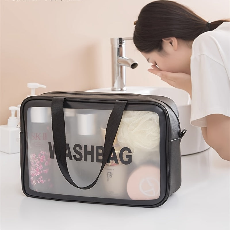 Makeup bags & Storage
Waterproof PVC Toiletry Bag for Women, Transparent Travel Makeup Organizer, Unscented Beauty Case with Large Capacity