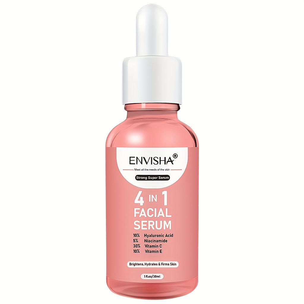 Facial care
30ml 4 In 1 Facial Serum, Contains Hyaluronic Acid, Niacinamide, Vitamin C & E, Moisturizing Nourishing Rejuvenating Facial Skin