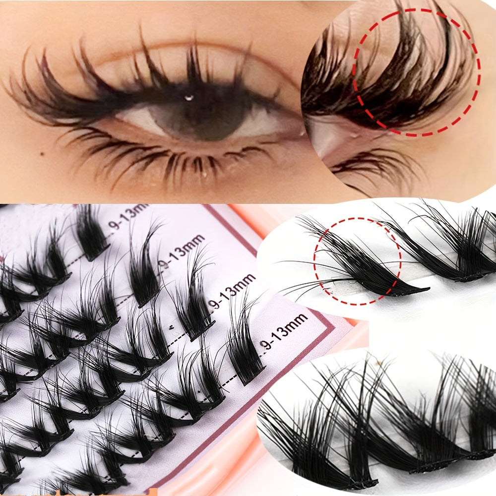 False Eyelashes
40 Clusters Individual Eyelashes Fluffy Natural Segmented Eyelashes Cluster Dramatic Lashes Extension Soft 3D False Eyelashes Makeup 9-13mm Mix