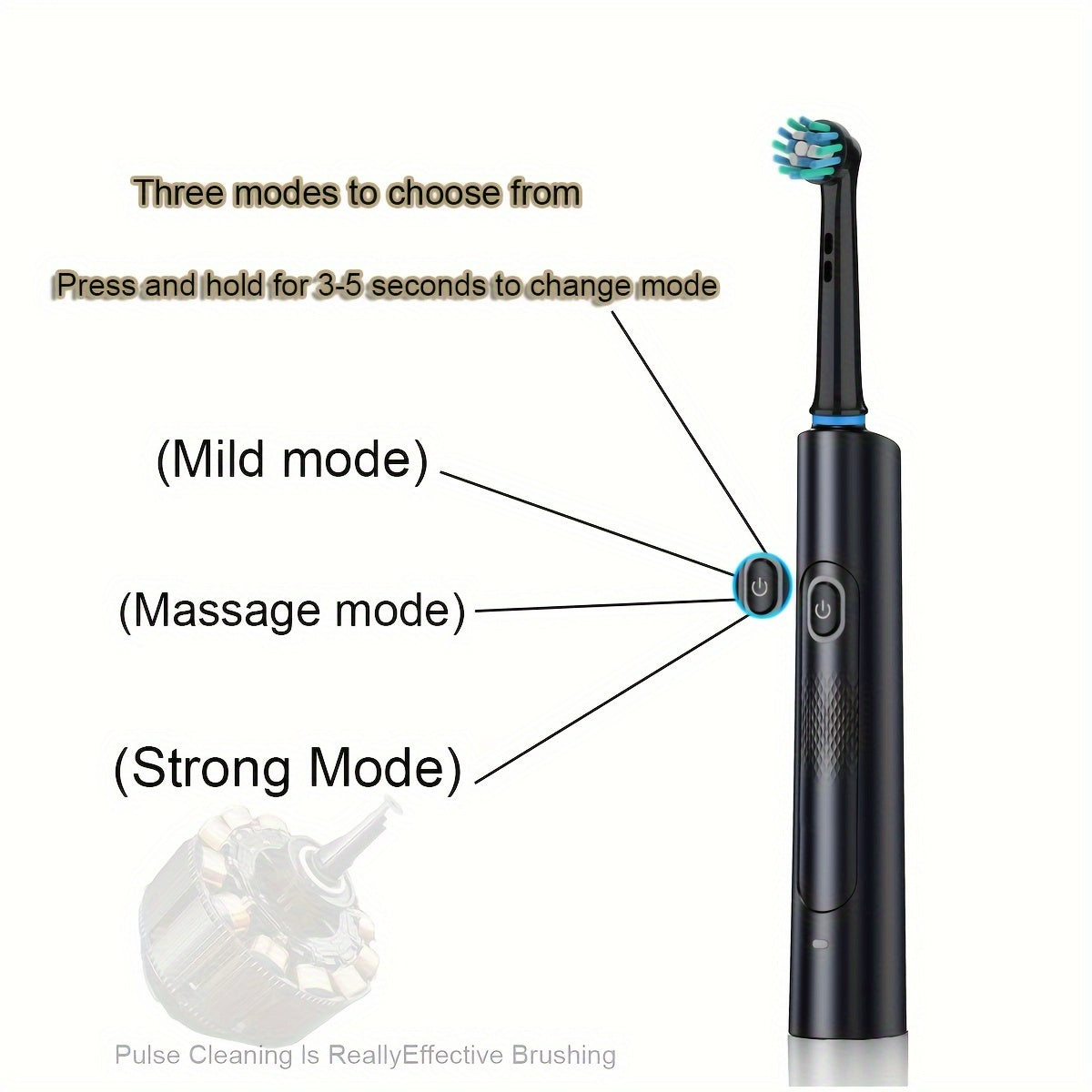 Oral Care
Electric Toothbrush with 8 Replacement Heads, USB Rechargeable with Travel Case, 8000 VPM Ultrasonic Motor, 3 Modes with Smart Timer, Medium Firmness Microfiber Bristles for Adults, 600mAh Lithium Battery