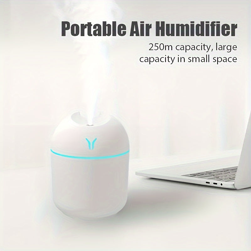 Beauty Tools
1pc Portable Colorful Mist Volume Humidifier, Cute Cool Mist Humidifier With LED Light, For Home Office Desktop Bedroom, Holiday Gift