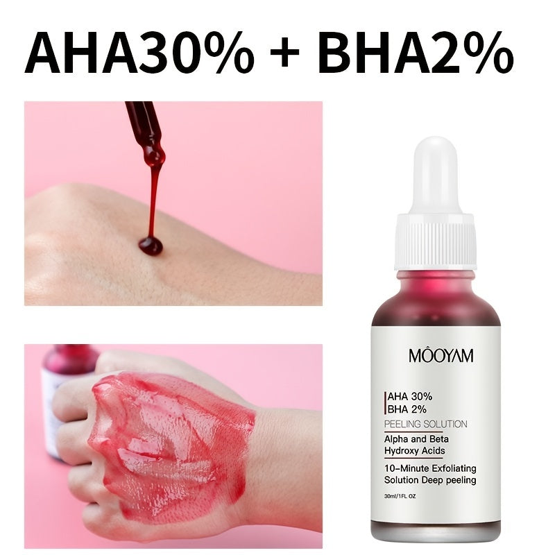 Facial care
AHA 30% + BHA 2% Peeling Solutions, 30% AHA Glycolic Acid Peel With Lactic Acid Aloe Vera, Facial Exfoliator Exfoliating Peel Serum For Pimple Spot 1 Fl Oz