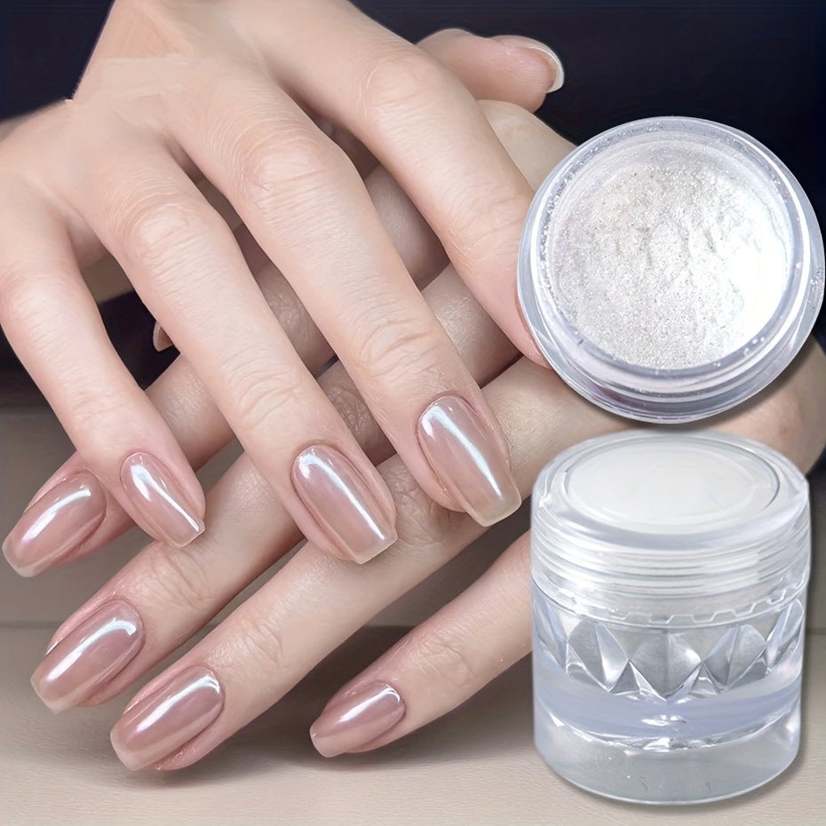 Nails
Hypoallergenic Aurora Chrome Nail Powder - Gentle Electroplating, Clear Finish For Stunning Manicures