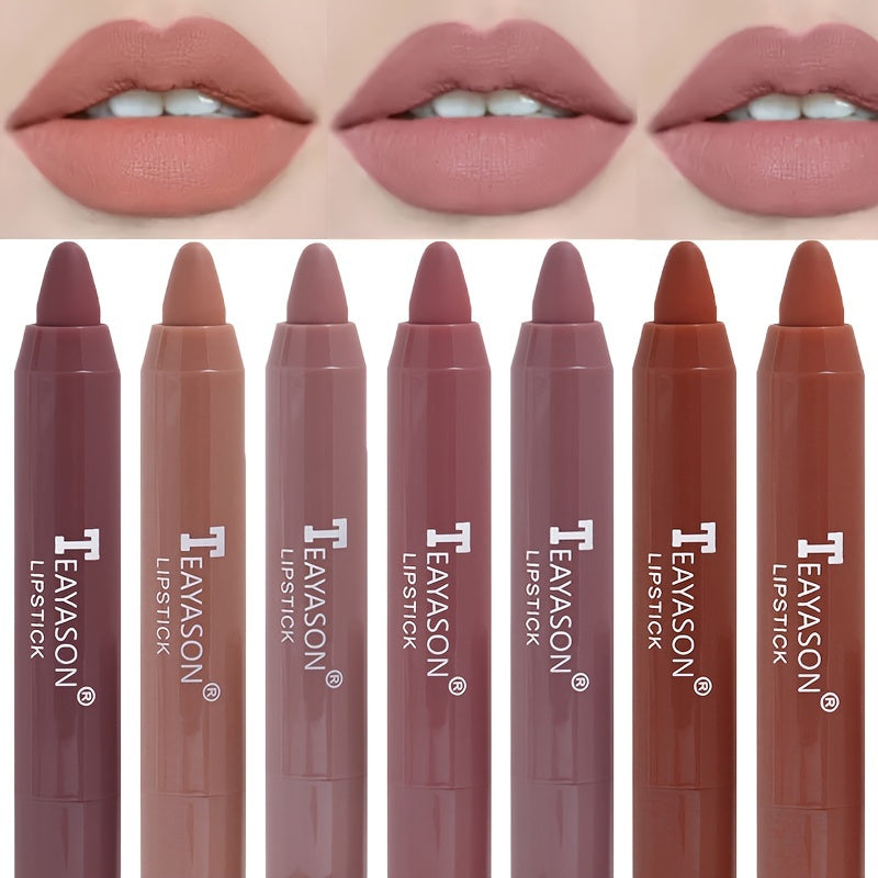 Makeup 12 Colors Sexy Matte Lipstick Waterproof Long Lasting Color Rendering Non-stick Velvet Lips Liner Pencil Woman Makeup Cosmetics Valentine's Day Gifts