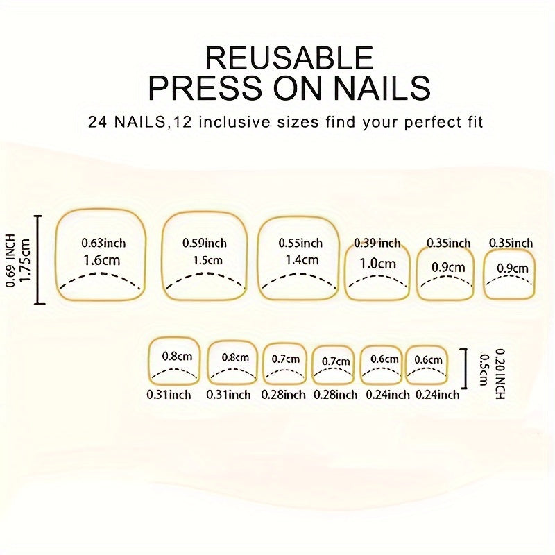 Nails
120 Pcs Press-On Toe Nails: 5 Colors, 4 Glossy, 1 Matte, Square Shape, Short Length, Solid Color Design