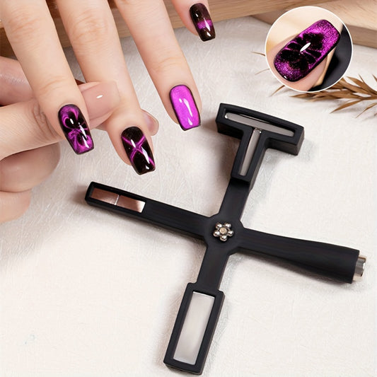 Nails
Cross-shaped Strong Magnet 2023 New Explosives Pattern Multi-functional Cat Eye Nail Polish Glue Iron Stone Nail Art Tool