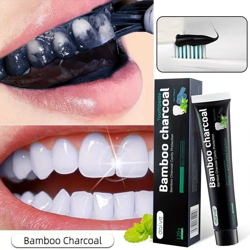 Oral Care
Bamboo Charcoal Toothpaste for Adults - Deep Clean & Fresh Breath, All-Day Odor Control by Brushing, Gift Set Included