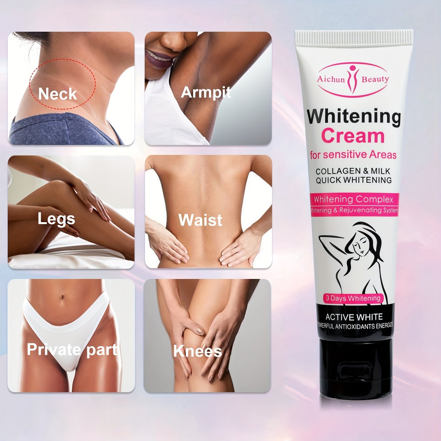 Facial care
1pc Snow Bleach Cream, Skin Illuminating Cream, Radiance Cream For Intimate Area, Underarm, Knees, Elbows, Inner Thigh, Bikini Line, Armpit Parts, Body Dark Area Skin