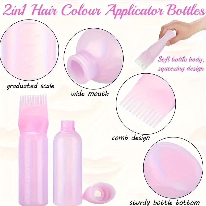 Hair Care
120ml Hair Dyeing Bottle with Comb Shampoo and Applicator Tool - Easy and Precise Hair Color Application