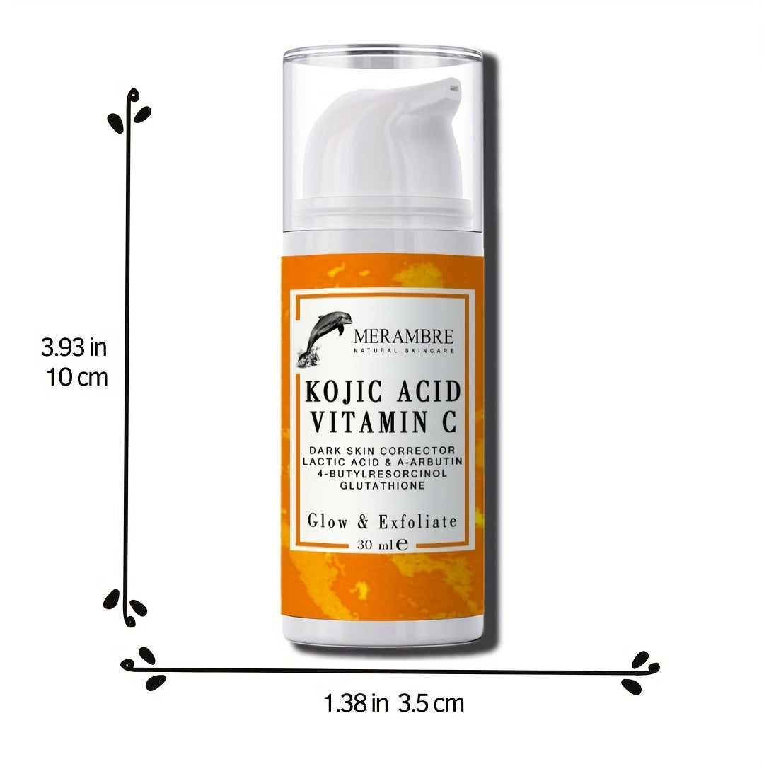 Facial care
30ml Kojic Acid Serum Vitamin C Serum Dark Skin Glowing Even Skin Tone For Face And Body With Niacinamide Arbutin Glutathione 4-Butylresorcinol Exfoliator Glowing Renew Skin Looks Visibly Younger