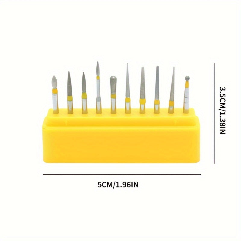 Oral Care
10-Piece High-Speed Dental Drill Bits Set For Teeth, Porcelain & Ceramics - Professional Polishing & Grinding Tools