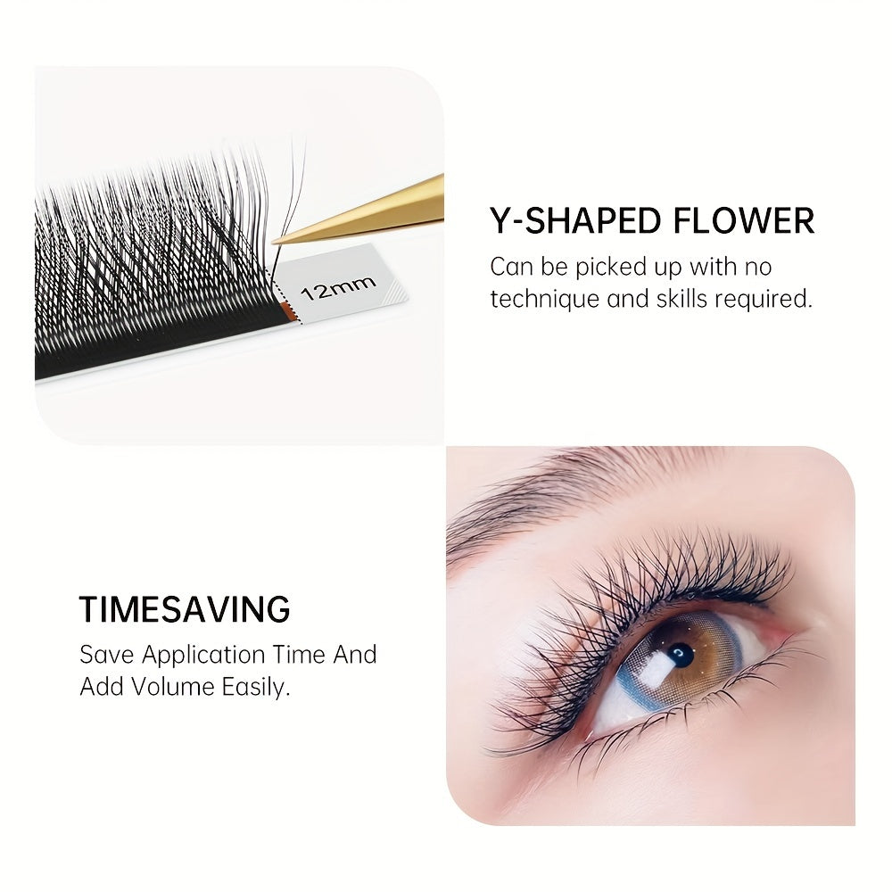 False Eyelashes
YY Shape Cluster Lashes, Handmade Eyelash Extensions False Eyelashes 0.05mm Thickness C/D Curling Volume Lashes Makeup Tool