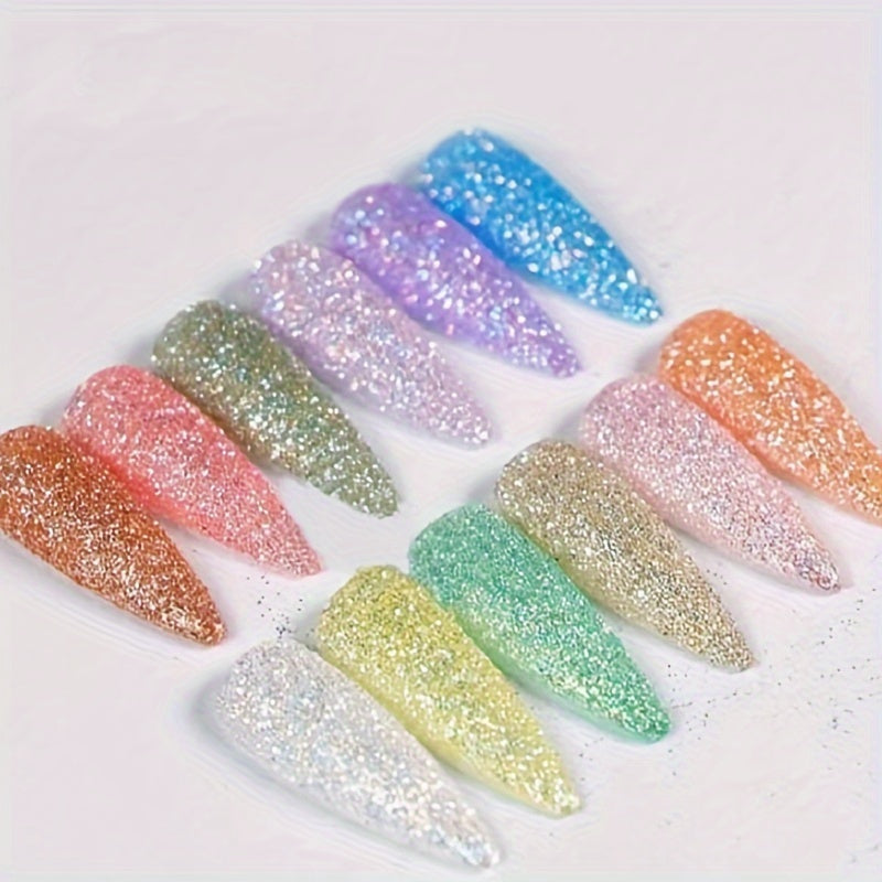 Nails
Shiny Chrome Powder, Nail Art Mirror Glitter Effect Chrome Pigment Powder Dust, Chrome Fine Nail Powder