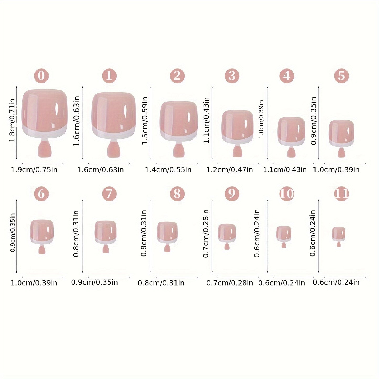 Nails
Misscheering 120pcs Press On Toenails, Mixed Color French Tips, Short Square Shape, Glossy Geometric Pattern, Easy DIY Nail Art for Feet