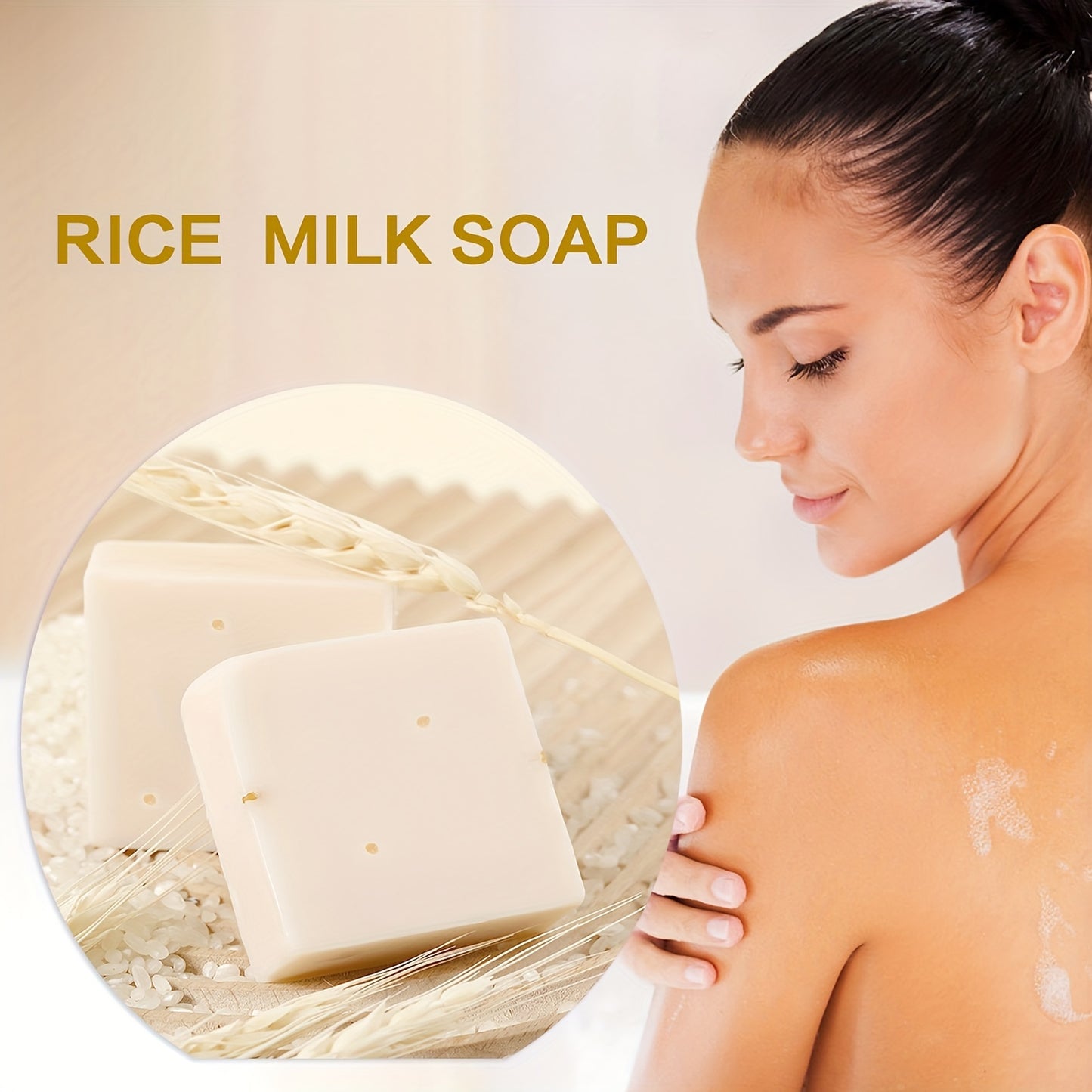 Facial care
4pcs/2pcs 60g Original Milk Rice Soap Essential Oil Soap Bath Handmade Soap Deep Cleansing Skin Dirt, Rejuvenating And Smoothing Skin