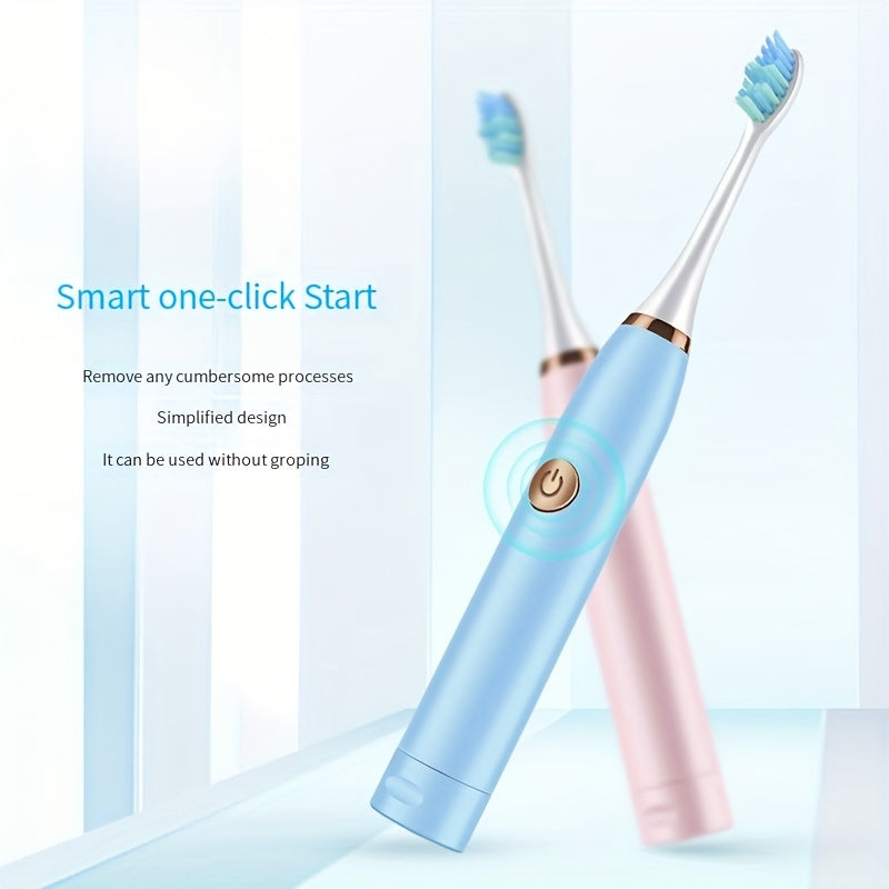 Oral Care
Jiabeimei Soft Bristle Electric Toothbrush For Adults - Battery-Powered, Portable Design With Replacement Heads