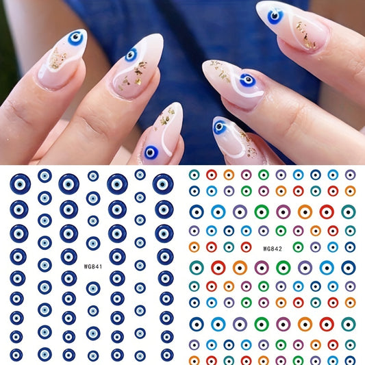 Nails
3D Evil Eye Nail Art Stickers - Self-Adhesive Witch Nail Decals for Manicure Designs - Perfect Gift for Women and Girls