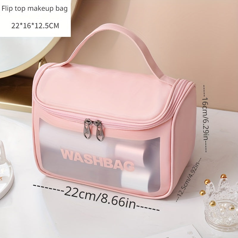 Makeup bags & Storage
Large Capacity Waterproof Toiletry Bag with Zipper for Women - Perfect for Travel and Organizing Makeup