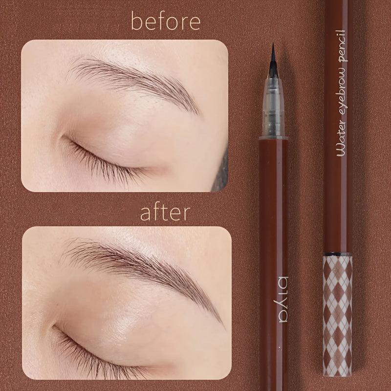 Makeup 0.01mm Ultra-Fine Eyebrow Pencil, Waterproof Sweatproof, Liquid Brow Pen, Long-Lasting Natural Makeup Look