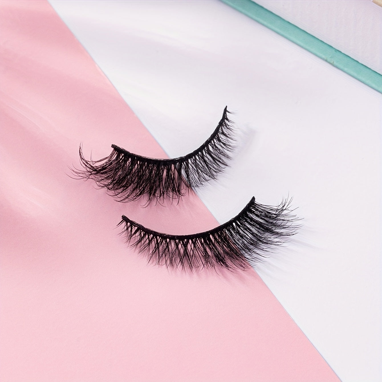 False Eyelashes
7 Pairs False Eyelashes, Faux Mink Hair Lashes, Eye End Lengthening Cat Eye Lashes, Fluffy Soft Dramatic Eyelashes