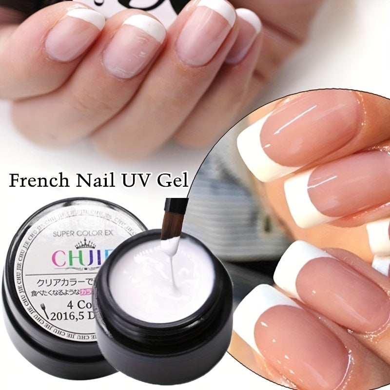 Nails
10ML UV Gel Varnish French Nails White Nail Polish Gel For Manicure Gellak Semi Permanent Hybrid Nails Art White Gel Nail Polish