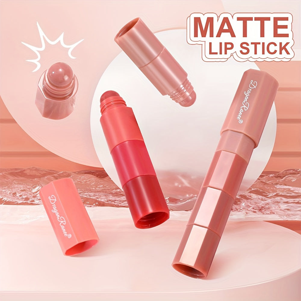 Makeup Mini Lipstick Set, 4-in-1 Velvet Matte Lip Gloss, Long-Lasting Moisturizing, Non-transferable, Easy To Apply, Pocket-Sized Lip Makeup