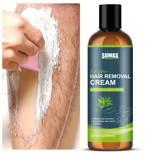 Shave & Hair Removal
SUMAX Men's Hair Removal Cream, 6.76fl.oz (200ml), with Aloe Vera, Gentle & Effective for Male Skin, Minimizes Ingrown Hairs, Long-Lasting Smoothness, Suitable for Sensitive Skin, Body Use