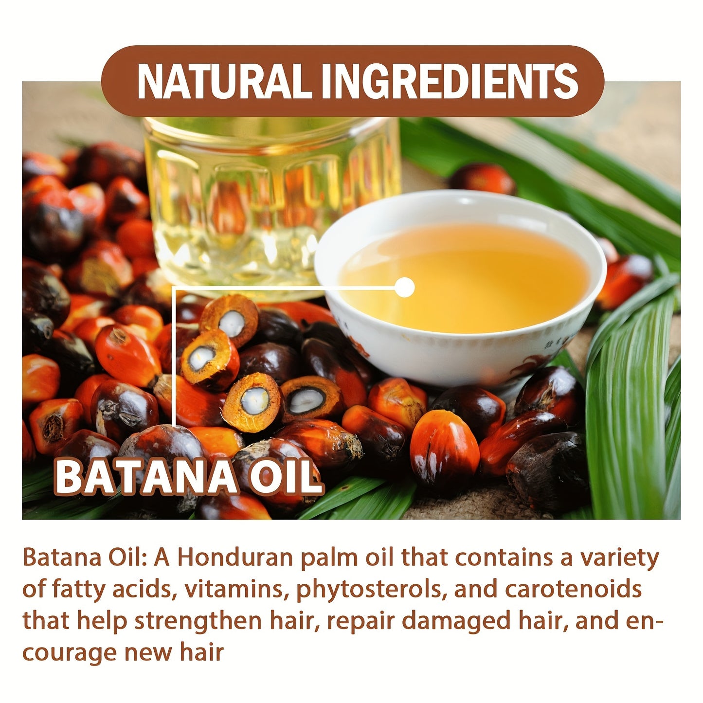 Hair Care
Batana Oil Hair Mask for Normal Hair — 120ml Deep Conditioner Treatment with 100% Unrefined Oil — Moisturizing, Strengthens and Restores Hair Health