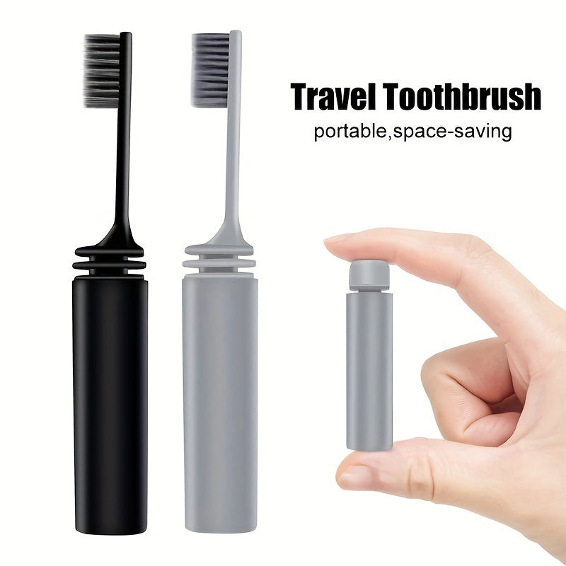 Oral Care
Portable Compact Charcoal Folding Toothbrush - Perfect for Travel, Camping, and Hiking - Easy to Take and Efficient Teethbrush