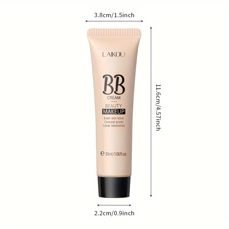 Makeup [Buy 1 Get 1 Free] LAIKOU Long Wearing BB Cream Waterproof Hide Pores Concealer Make Up, Brighten Skin Tone Cosmetics, Cover Blemishes Make Up Foundation