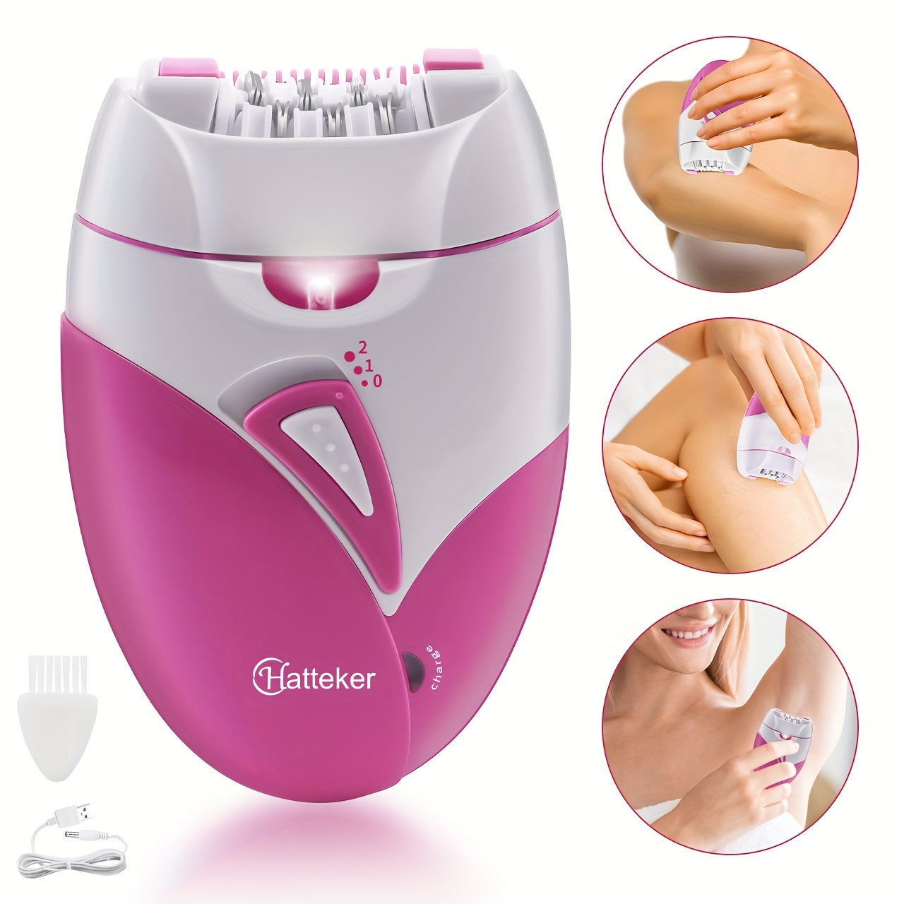 Shave & Hair Removal
Women's Electric Epilator, USB Rechargeable Hair Removal Device, Efficient & Painless, Suitable For Underarm, Full Body, Face, Bikini Area, Gifts For Women, Mother's Day Gift