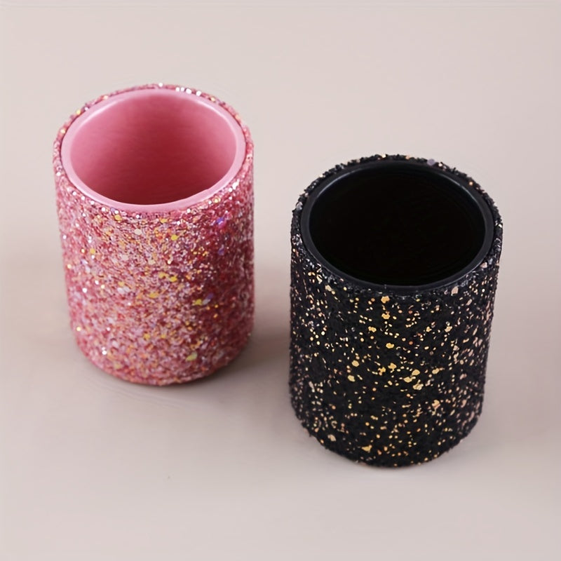 Makeup bags & Storage
Glitter Makeup Brush Holder Sequin Decor Pencil Cup Shiny For Women, Makeup Brush Holder Organizer Cup Gift For Desk Office Classroom Home Sequin Brush Bucket